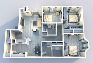 3 Beds • 2 Bath 08204 floor plan